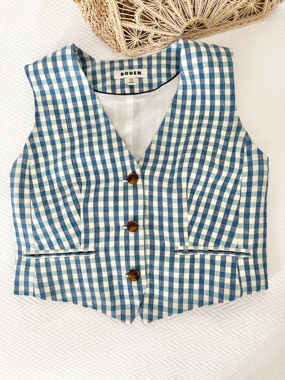 Boden linen vest